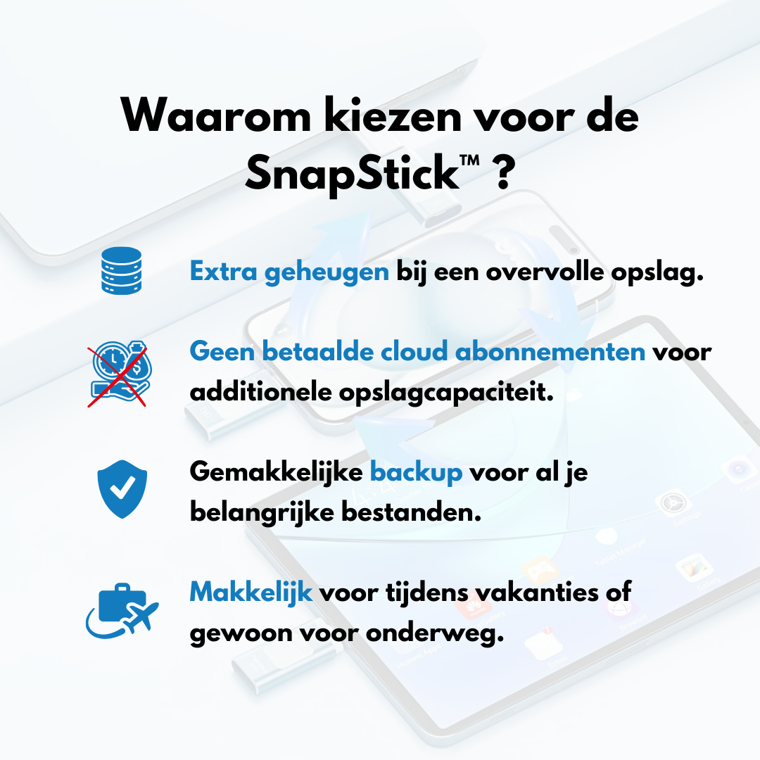 SnapStick™ Mobil Tároló
